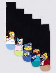 The Simpsons Socks M&S - 5 Pairs - Gift Idea? free delivery to store
