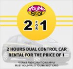 Young scot card 2 hours for the price of 1 @ Arnold clark dual control learner car