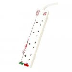 Masterplug 4-way Surge Protected Extension Lead 2m 13amp Fused