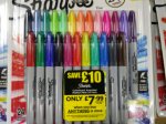 24 Sharpies £7.99 WHsmiths - When purchasing anything in the store