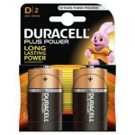 Duracell Plus Power D Alkaline Batteries 2x