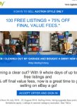 Ebay free listings and final value fees (invite only)