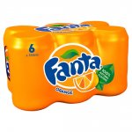 Fanta Orange / Zero / Dr Pepper Regular / Zero / Lilt Zero Pineapple And Grapefruit 6 X 330 Ml Pack