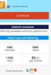 Standard SIM deal - 1000 minutes, 5000 txts, 1.5 GB data £5.95 - 30 day contract on LIFE Mobile via uswitch