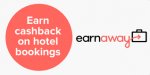 Earnaway 1 day sale get £25 cashback on over spend at hotels.com