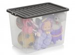 Large Stackable Storage Box with Lid 80 Litres