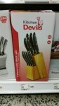 Kitchen Devils 9 Piece Knife Set with Block