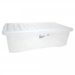 Wilko 32L Clear Plastic Underbed Storage Box & Lid £3.00 - Free Delivery to Store
