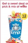 Half Price Pick n Mix @ Wilkos until 1/8