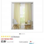 Argos curtains on sale starting were &pound;14.99 free store collection or home delivery