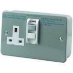 Metal Clad RCD Switched Socket