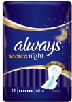 Pack of 12 Always secure night ultra
