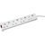 Masterplug 4 Socket Individual Switch Extension Lead - 1m