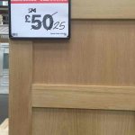 4 panel shaker oak door