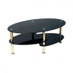 Black Glass Cara Coffee Table