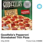 Goodfella's Pepperoni stonebaked thin pizza