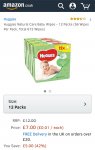 Huggies Baby Wipes 12 Pack
