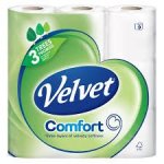 Velvet Comfort Toilet Tissue 9 per pack