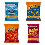 X2 mulipacks (8 packets crisp per multipack) at poundland mix & match between frazzles, chipsticks, cheetoes cheese & hot & spicy