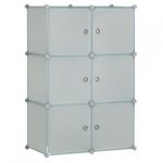 6 Cube Storage Unit - White