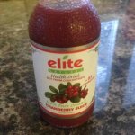 6 X bottles pure cranberry juice