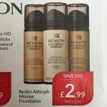Revlon Airbrush mousse foundation, at TJ Hughes Boots price is £12.99