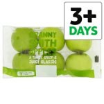 Tesco Granny Smith Apple Min 5 Pack 670G, from 04/04/16. Other fruit deals too inc oranges, pomegranates and dried fruit - see 1st comment