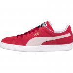 Puma Mens classic Suede trainers Red/White at MandMDirect for £29.48 delivered