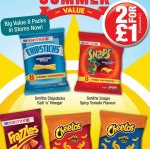Cheetos/Chipsticks/Frazzles/Snaps - 2 Multipacks