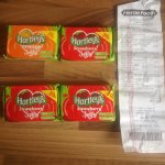 Hartleys Jelly strawberry & orange flavours x4