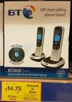 BT2600 Cordless phone (Duo) with Answering machine / Single &pound;9.75