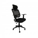Ryman Mesh High Back Chair With Headrest + Armrests