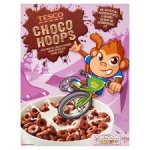 Tesco Choco Hoops Cereal 325g