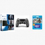 Playstation 4 1TB Mega Players Pack with 4 Games Inc: Uncharted 4 and Free Steel Black DualShock 4 Controller & Now TV 2 Months Movies pass - Only