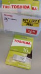 Toshiba 16 GB USB Memory Stick (Buy 1 Get 1 Free)
