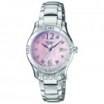 Casio Sheen Ladies' Pink Mother of Pearl Dial Bracelet Watch