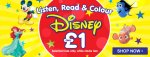 Listen, Read & Colour Disney Event @ TheWorks.co.uk C&C free delivery over £20