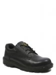 Men's Black Leather Safety Shoes / Leather Rigger Boots C&C