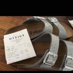 Office Sale Further Already Reduced Footwear e. g Birkenstock Arizona in silver Also online