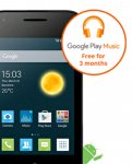 3mth Google play music, credit and free Alcatel Pixi 3 £20