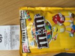 M&M's 300g. Equivalent to 2 points for Cinema ticket need 6 for ticket), or £1.35 with NUS card