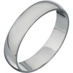 Ladies Palladium Heavyweight D-Shape Wedding Ring