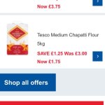 Tesco medium chapatti flour 5kg