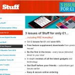 3 issues of Stuff Magazine for £1.00 plus free Nomad Key (for apple devices)