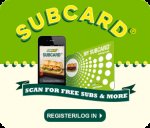 Get 100 bonus point when spend £2.50 or more at Subway