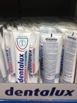 Lidl Dentalux toothpaste and 39p 125ml