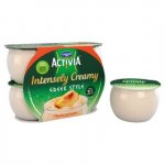 Activia Intensely Creamy Greek Style Peach/Blueberry/Cherry 4×110g