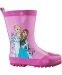 Girls frozen pink wellies