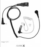 Sepura Airwave Covert Earpiece With Ptt