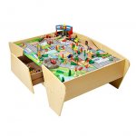 Plum Train and Track Wooden Activity Table with Accessories